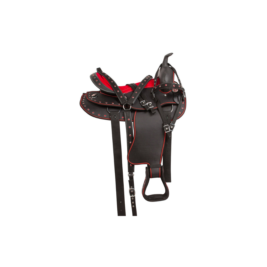 Skora Red Western Show Horse Saddle