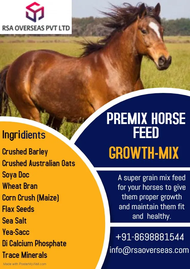RSA Premix Horse Feed – Growth Mix, Packaging Size: 40 Kg